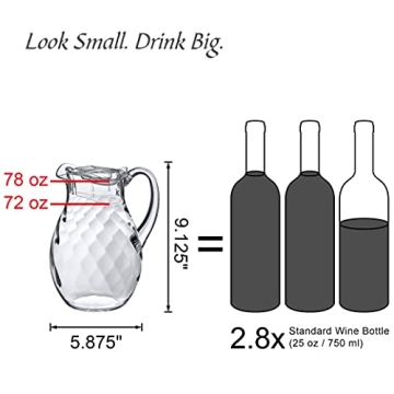 Amazing Abby Acrylic Pitcher - 72 oz with Lid