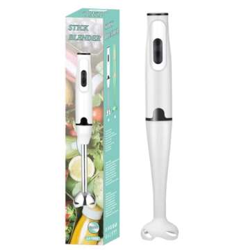 JIEQIJIAJU Electric Potato Masher, Hand Blender Vegetable Chopper 3-in-1 Set Multiple Puree and Whisks Immersion Mixer Tool Perfect Blends and Purees for Baby Food, Vegetables and Potatoes Soup Maker