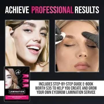 Professional Brow Lamination Kit | Eyebrow Lamination Kit for Professional or DIY Use at Home | Easy to Use | Brows Brushes Added