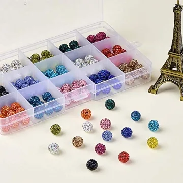 Pave Czech Crystal Rhinestone Clay Beads for DIY Jewelry