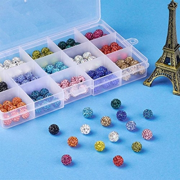 Pave Czech Crystal Rhinestone Clay Beads for DIY Jewelry