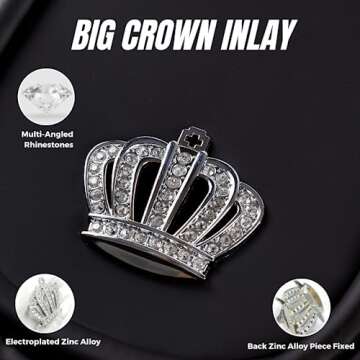 Carshaping Universal Car Seat Cover Full Surrounded by Breathable Crown Soft Leather Front Car Seat Cushion (1PCS Front Seat No Pillow)