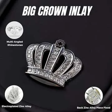 Carshaping Universal Car Seat Cover Full Surrounded by Breathable Crown Soft Leather Front Car Seat Cushion (1PCS Front Seat No Pillow)