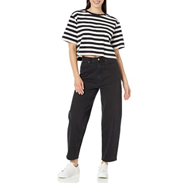 The Drop Women's Sydney Cropped Crewneck T-Shirt - Comfortable & Stylish