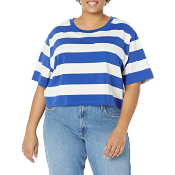 The Drop Women's Sydney Cropped Crewneck T-Shirt - Comfortable & Stylish