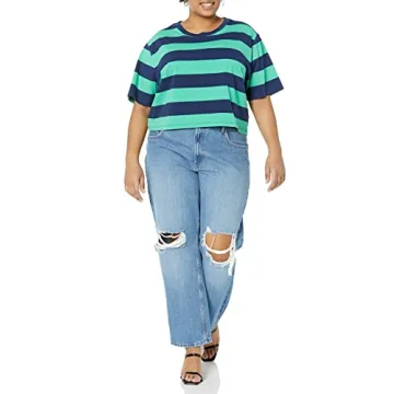 The Drop Women's Sydney Cropped Crewneck T-Shirt - Comfortable & Stylish