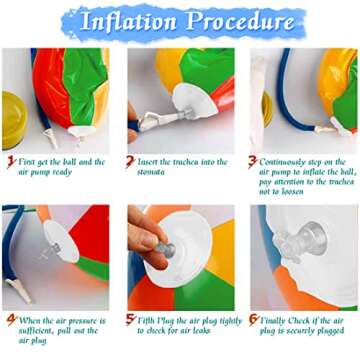 UMUACCAN Beach Balls -12" Inflatable Beach Balls for Kids - Beach Toys for Kids, Pool Games, Pool Toy - Hawaiian Tropical Theme Party Decorations Favors Supplies(12 Pack)