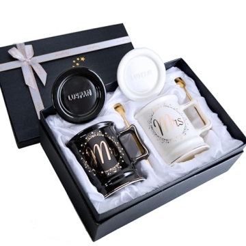 Mr and Mrs Coffee Mug Set for Newlyweds