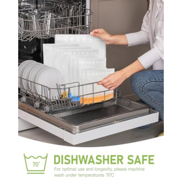 Reusable Leakproof BPA Free Dishwasher Safe Silicone Bags