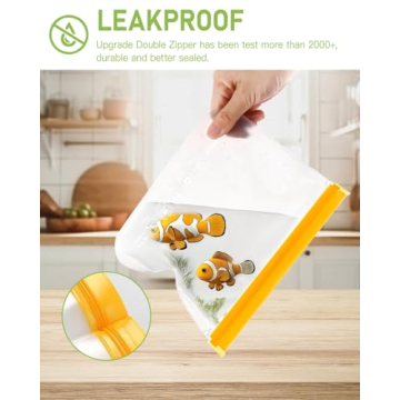 Reusable Leakproof BPA Free Dishwasher Safe Silicone Bags