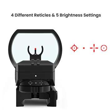 Feyachi M37 1.5X - 5X Red Dot Magnifier with RS-30 Reflex Sight Combo Kit, Multiple Reticle System Red Dot Sight & Magnifier Built-in Flip Mount Combo