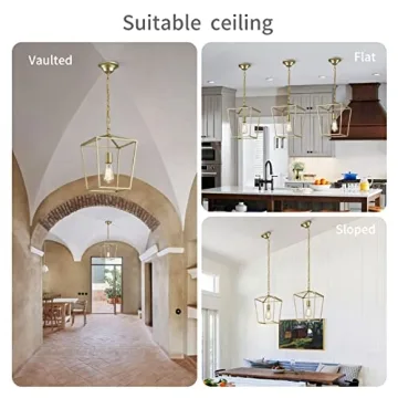 Elegant Gold Lantern Pendant Light for Stunning Decor