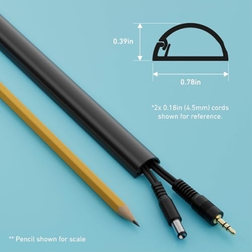 D-Line Half Round Cord Hider - Elegant Cable Management