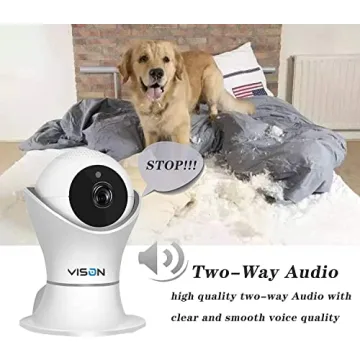 HD 1080p Pet Camera with 360° View and Night Vision