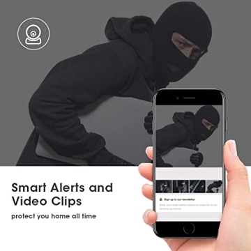 HD 1080p Pet Camera with 360° View and Night Vision