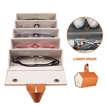 ANYGIFT Travel Sunglasses Organizers for Multiple Pairs