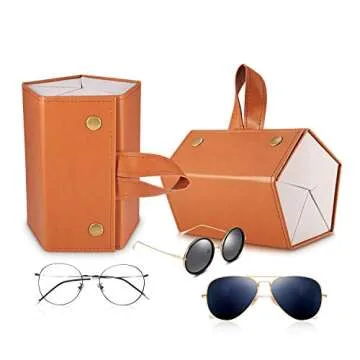 ANYGIFT Travel Sunglasses Organizers for Multiple Pairs