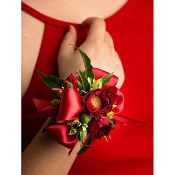 VATIN Double Face Hot Red Satin Ribbon - 1" x 25 Yards