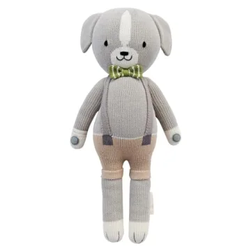 Cuddle + Kind Noah The Dog Little 13" Hand-Knit Doll – 1 Doll = 10 Meals, Fair Trade, Heirloom Qua...