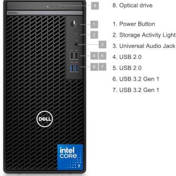 Dell Optiplex 7010 Tower i7, 32GB RAM, 1TB SSD, Windows 11 Pro