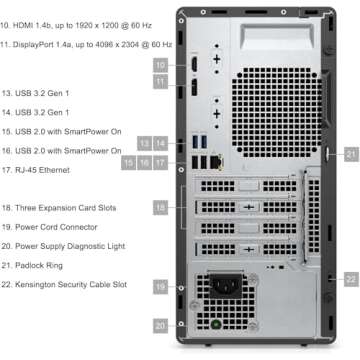 Dell Optiplex 7010 Tower i7, 32GB RAM, 1TB SSD, Windows 11 Pro