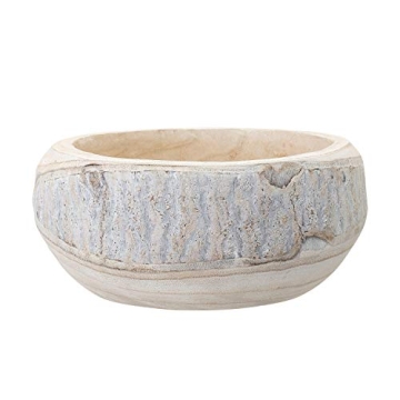 Bloomingville Hand-Carved Wood Bowl for Elegant Decor