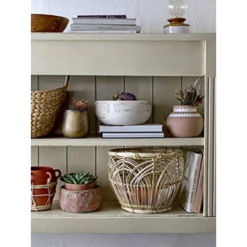 Bloomingville Hand-Carved Wood Bowl for Elegant Decor