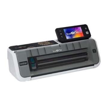 Brother CM350 Electronic Cutting Machine, Scanncut2, 4.85” LCD Touch Screen, Wireless Network Ready, 300 DPI Scanner, 631 Built-in Designs