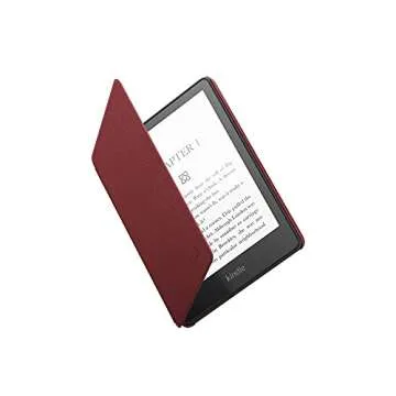 Amazon Kindle Paperwhite Case (11th Generation), Thin and Light, Foldable Protective Cover - Leather