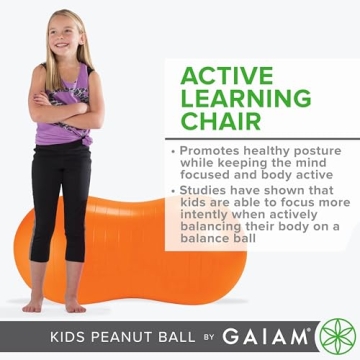 Kids Peanut Balance Ball for Active Play and Focus