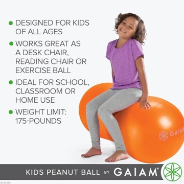 Kids Peanut Balance Ball for Active Play and Focus