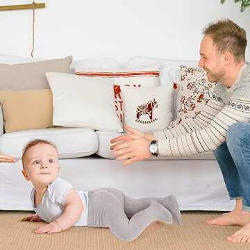 WEWINK PLUS Baby Girls Tights 3 Pack for 0-6 Months