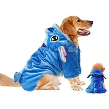 Dog Costume, Gimilife Dog Hoodie, Dog Halloween Costume Pet Xmas Pajamas Outfit, Pet Coat Cartoon Co...