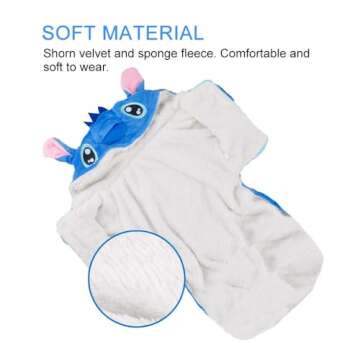 Dog Costume, Gimilife Dog Hoodie, Dog Halloween Costume Pet Xmas Pajamas Outfit, Pet Coat Cartoon Costumes for Small Medium Large Dogs and Cats for Halloween Christmas and Winter - 3XL