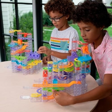 Fat Brain Toys Trestle Tracks Pro - 274-Piece Marble Run
