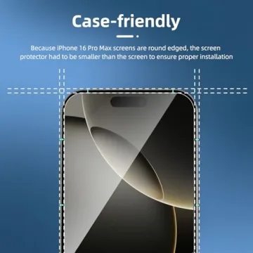 3 Pack Tempered Glass Screen Protectors for iPhone 16 Pro