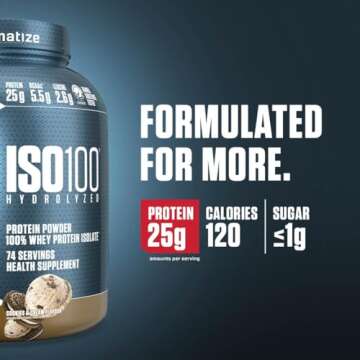 Dymatize ISO 100 Whey Protein Shake, Delicious and Energizing