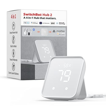SwitchBot Hub 2 - WiFi Thermometer & Smart Remote for Home Automation