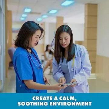 Tranquil Blue Fluorescent Light Filters - Easy Install 4-Pack