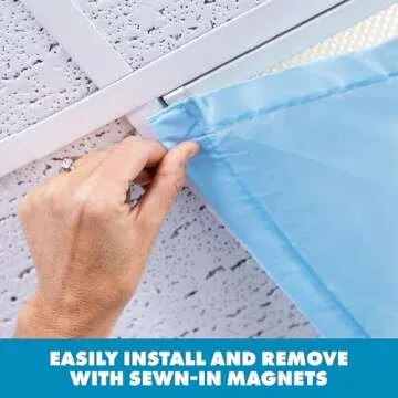 Tranquil Blue Fluorescent Light Filters - Easy Install 4-Pack