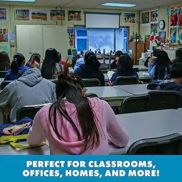 Tranquil Blue Fluorescent Light Filters - Easy Install 4-Pack