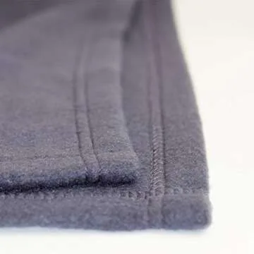 Wolf Essentials Cozy-Soft Microfleece Travel Blanket, 50x60 Inch, Lightweight, Compact, Perfect for Airplane and Car, Charcoal