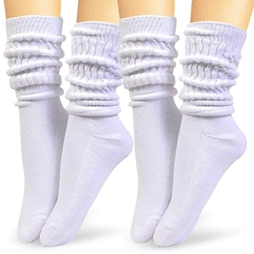 HOT FEET Cozy Scrunch Socks 2-Pack - Retro Chic & Comfortable