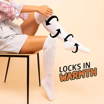 HOT FEET Cozy Scrunch Socks 2-Pack - Retro Chic & Comfortable