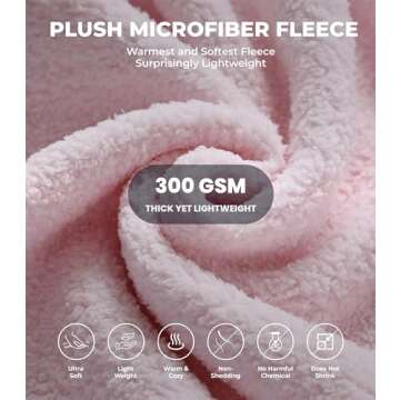 Plush Microfiber Fleece Robe | Super Soft & Warm | Full Length