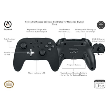 PowerA Wireless Controller for Nintendo Switch - Black
