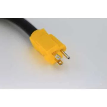 RV 30 Amp to 110V Power Adapter with Twist Lock Connector for 30A RV Camper Trailer,NEMA 5-15P to L5-30R Plug Adapter,30 to 15 Amp RV Plug Extention Power Cord,STW 10/3,12-inch