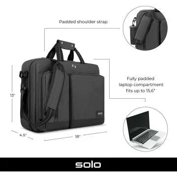 Solo New York Duane Hybrid Briefcase for Laptops
