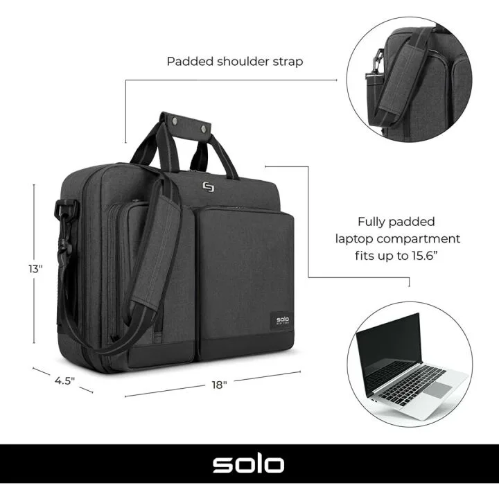 Solo New York Duane Hybrid Briefcase for Laptops