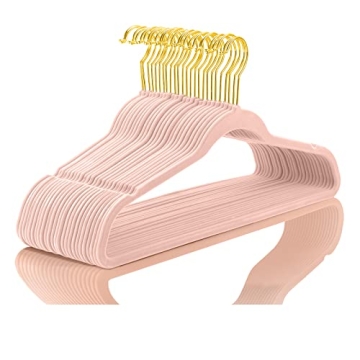MIZGI Velvet Hangers - Space Saving & Stylish for All